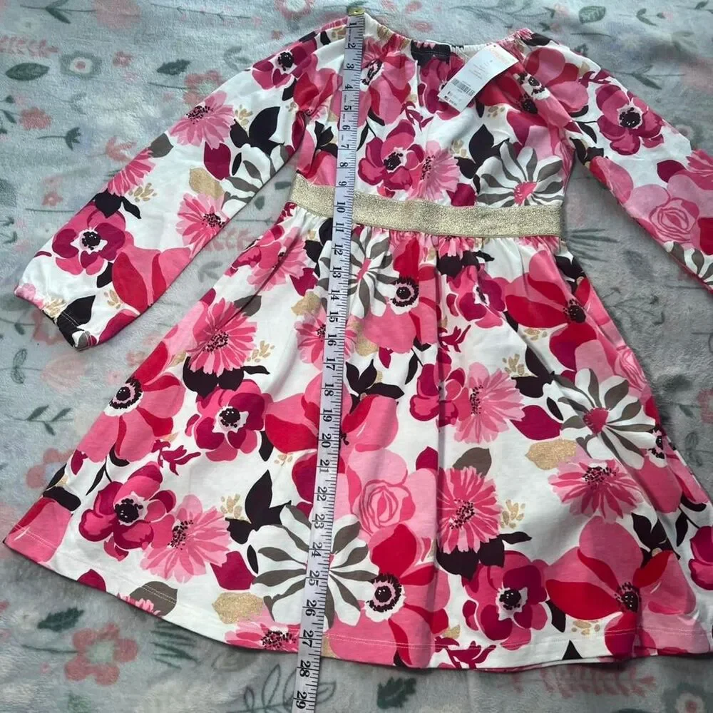 Gymboree Pink Floral Babydoll Dress Kid 8 Fairy Indie Retro Coquette Cottage Y2K